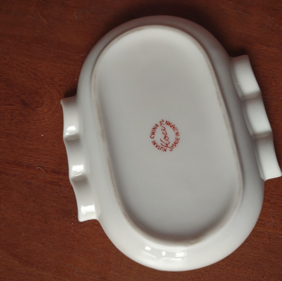 🌹2 for $25 VINTAGE KUTANI KOSEN PORCELAIN DEMITASSE ASTRAY/TRINKET JAPAN - Picture 4 of 10